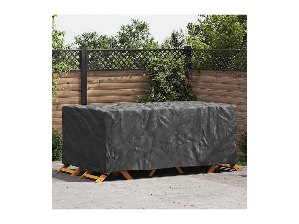 Copertura per mobili da esterno Nero 240 x 140 x 90 cm 210D
