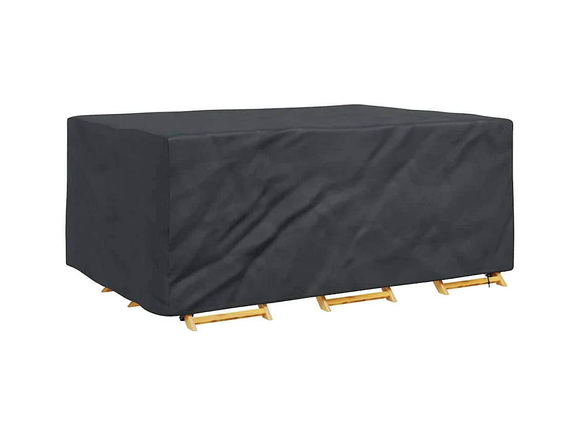 Housse pour mobilier d'extérieur Noir 230 x 165 x 80 cm 600D