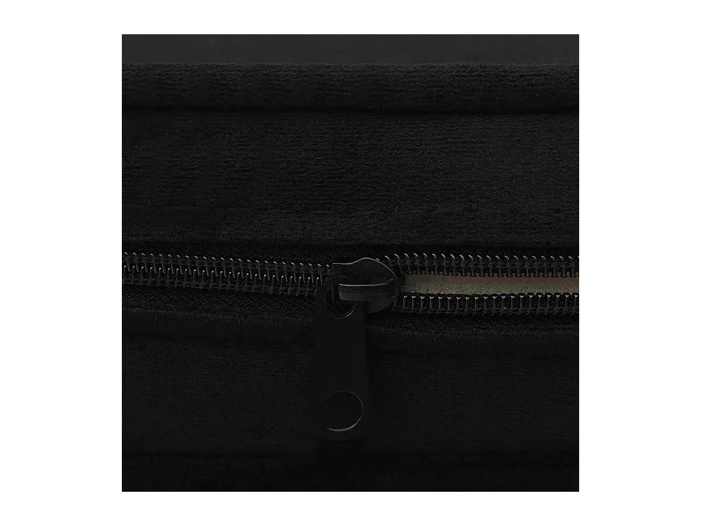 Sofá para perro negro 67x47x36 cm de peluche