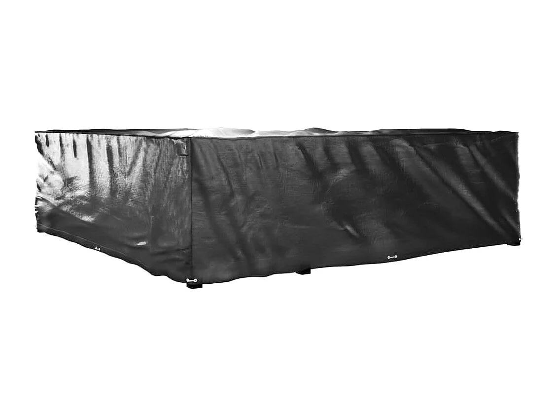 Fundas para muebles de jardín en forma de L, 2 unidades, 20 ojales