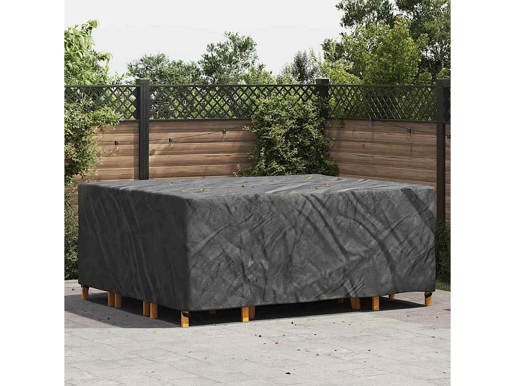 Housse pour mobilier d'extérieur Noir 250 x 210 x 90 cm 210D