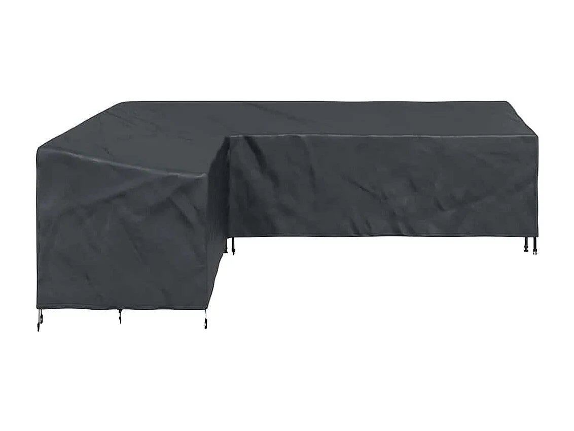 Housse de meubles d'extérieur Noir 286 x 222 x 80 cm Tissu 420D