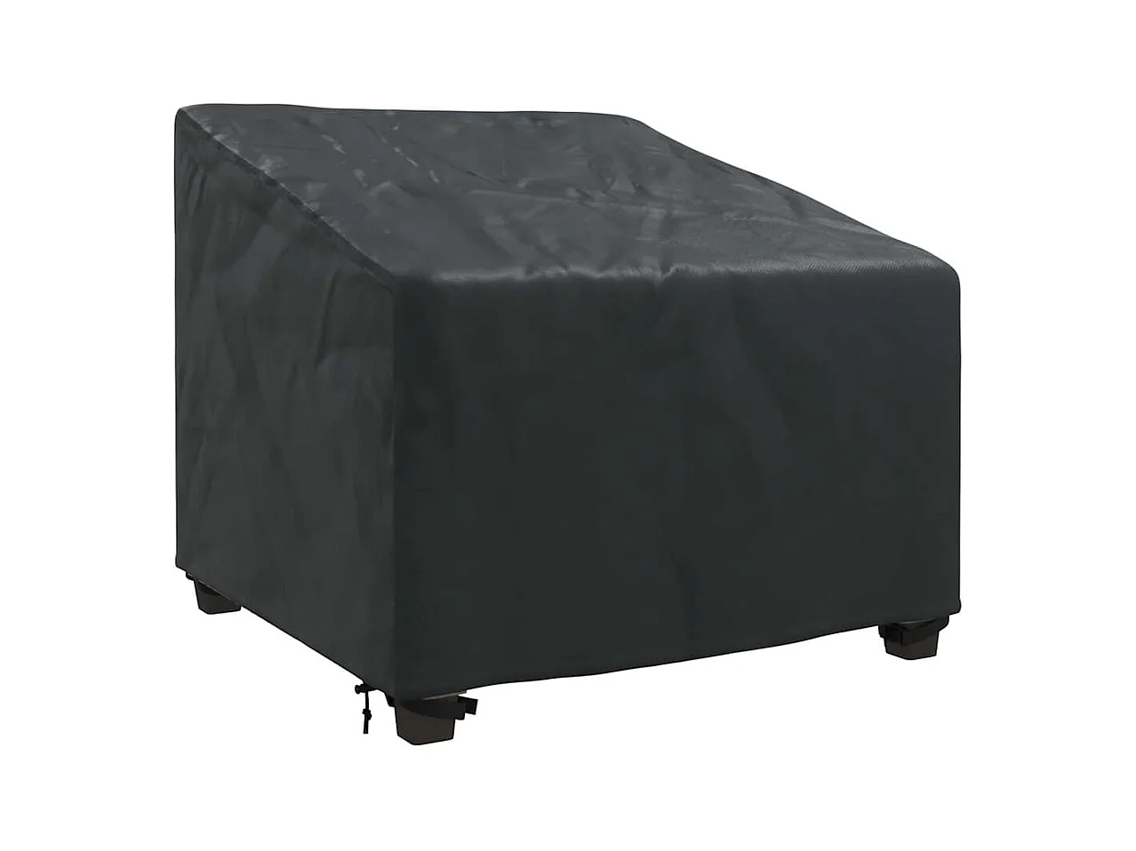 Copertura per sedia da giardino nera 90 x 90 x 50 / 75 cm tessuto 420D