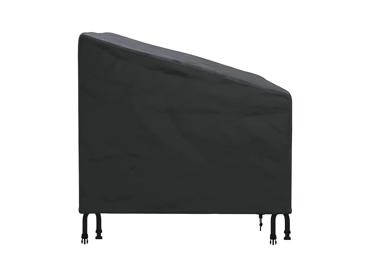 Copertura per sedia da giardino nera 90 x 90 x 50 / 75 cm tessuto 420D