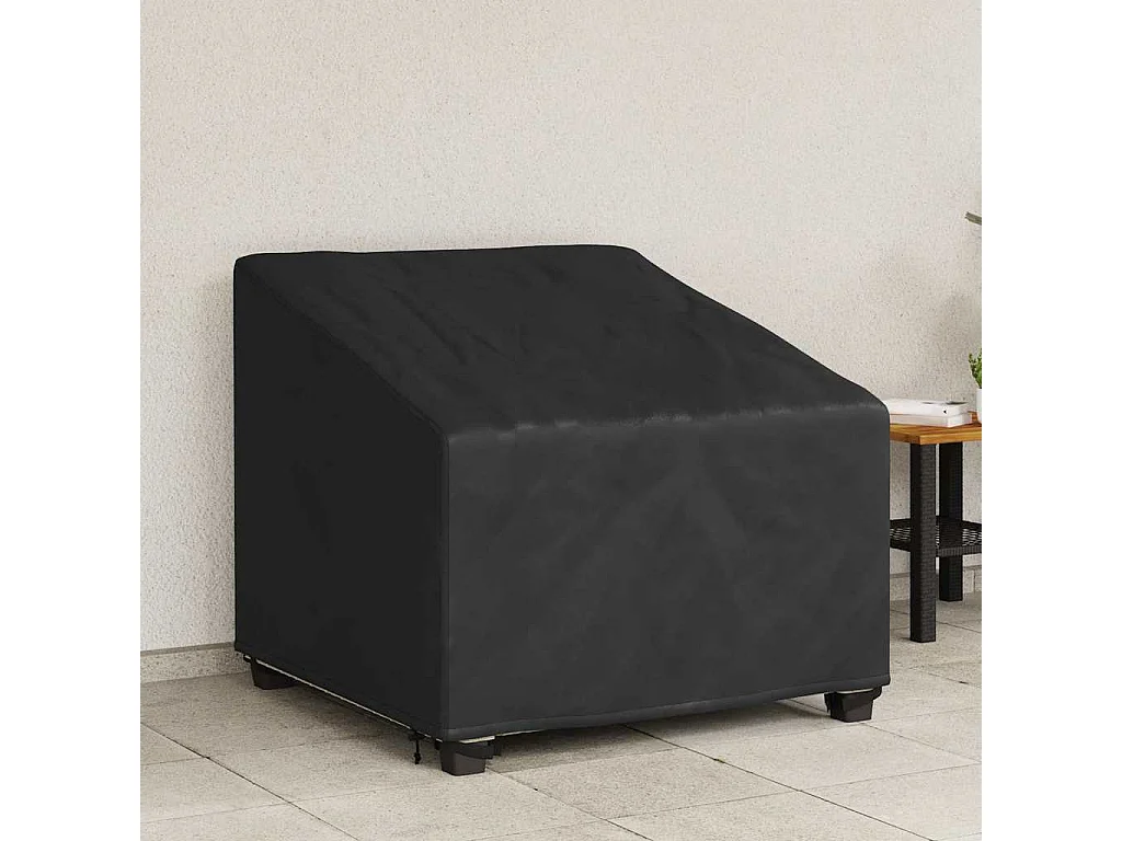 Housse de chaise de jardin Noir 90 x 90 x 50 / 75 cm Tissu 420D