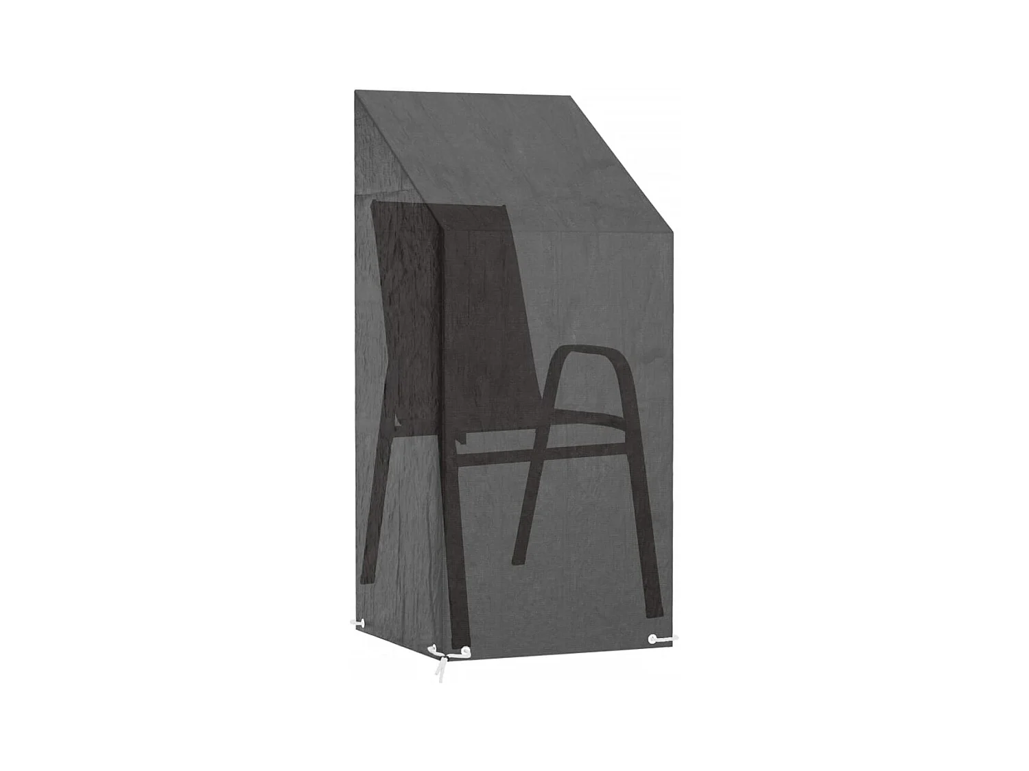Housse de chaise de jardin 8 œillets 65x65x110/150 cm PE