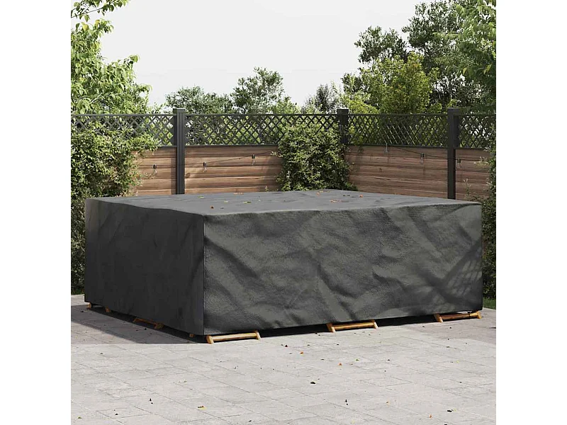 Housse pour mobilier d'extérieur Noir 300 x 250 x 70 cm 420D