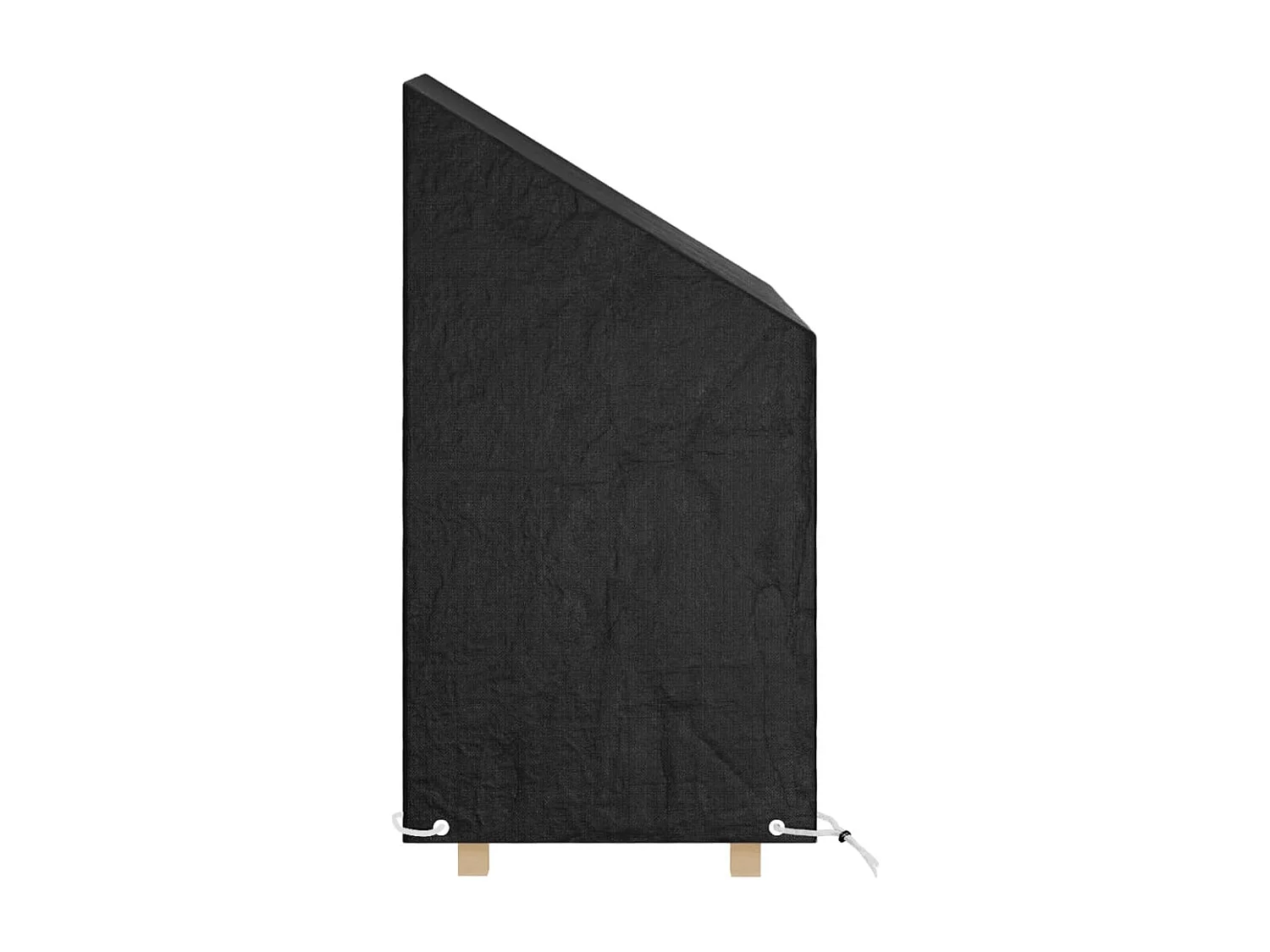 Coprisedie da giardino 2 pezzi 8 occhielli 65x65x80/120 cm PE