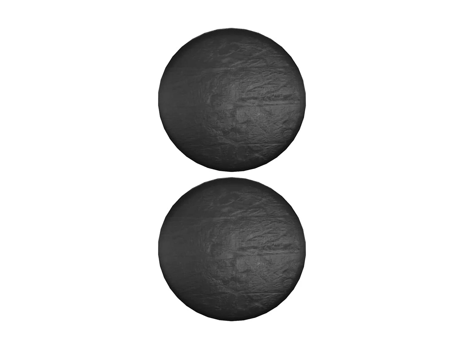 Housses pour salon îlot 2 pcs 8 œillets Ø188x50 cm rond