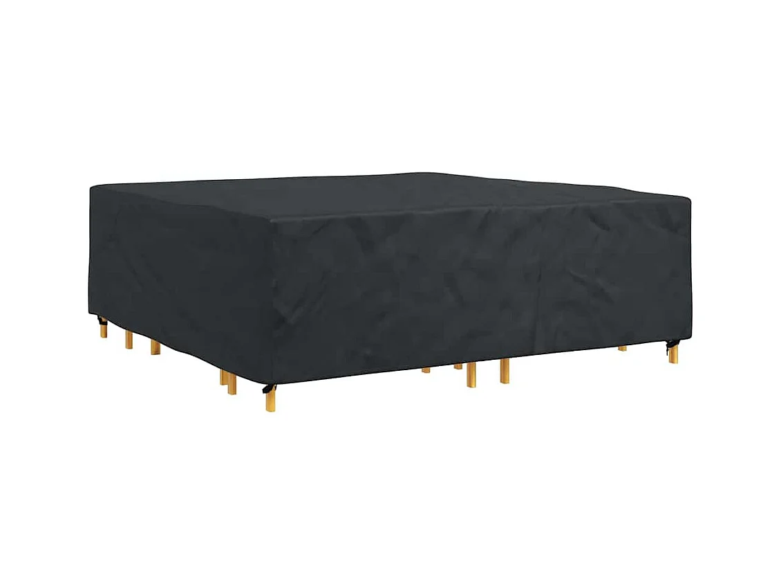 Housse pour mobilier d'extérieur Noir 235 x 235 x 70 cm 210D