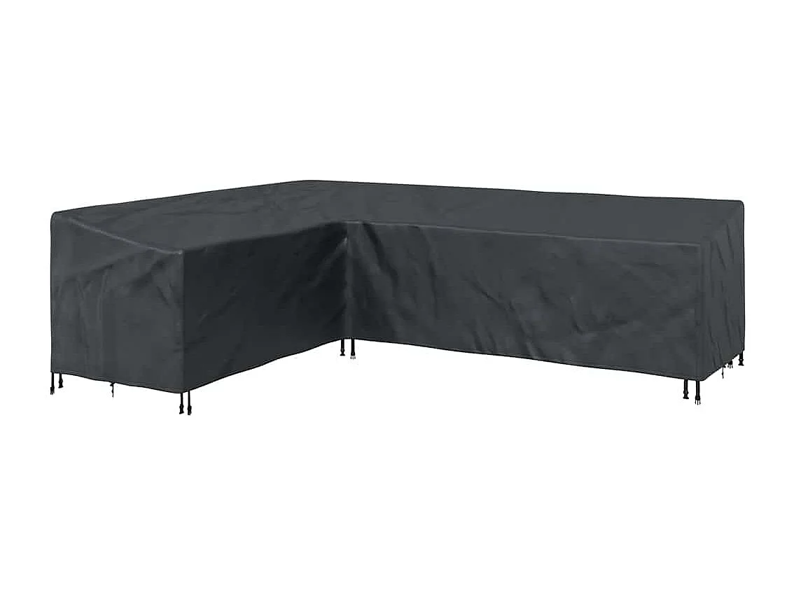 Housse de meubles d'extérieur Noir 286 x 222 x 80 cm Tissu 600D