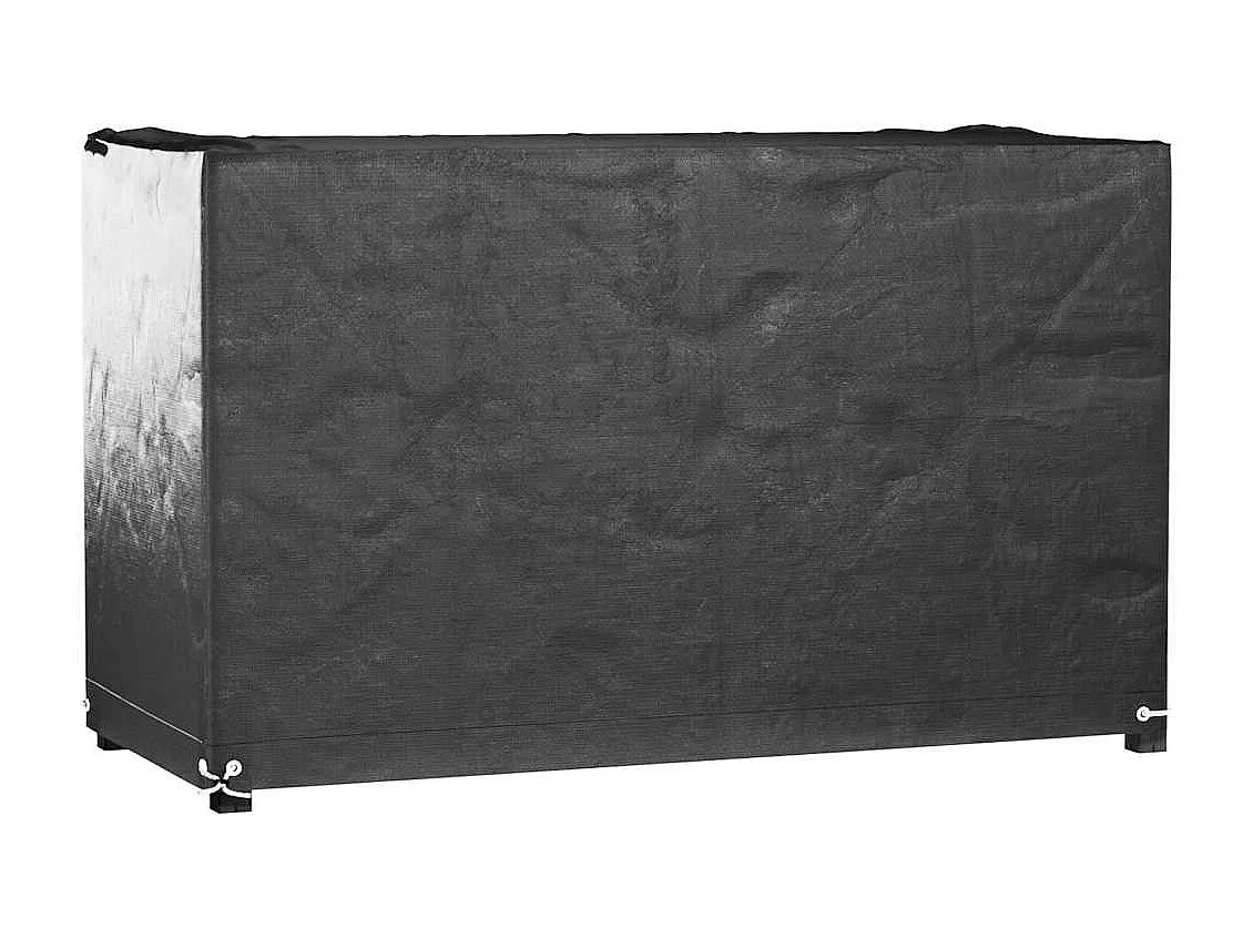 Copri mobili da giardino 2 pezzi 8 occhielli 160x120x75cm rettangolare
