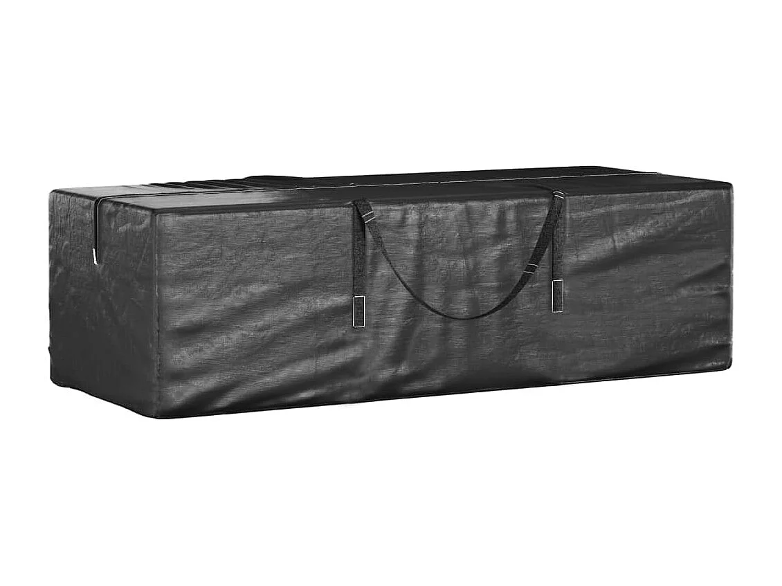 Sacs de rangement pour sapin de Noël 2 pcs noir polyéthylène