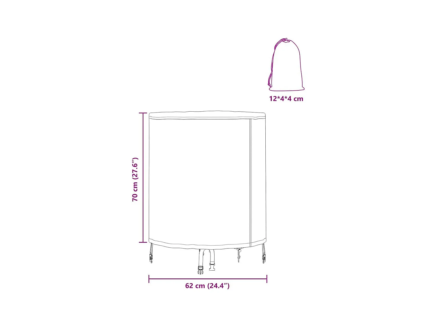 Buitenmeubelhoes 420D Oxford-stof