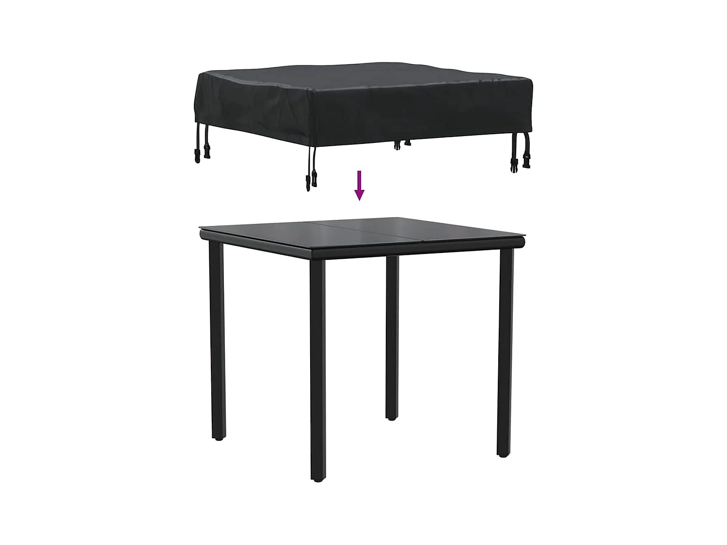 Buitenmeubelhoes 62 x 62 x 15 cm