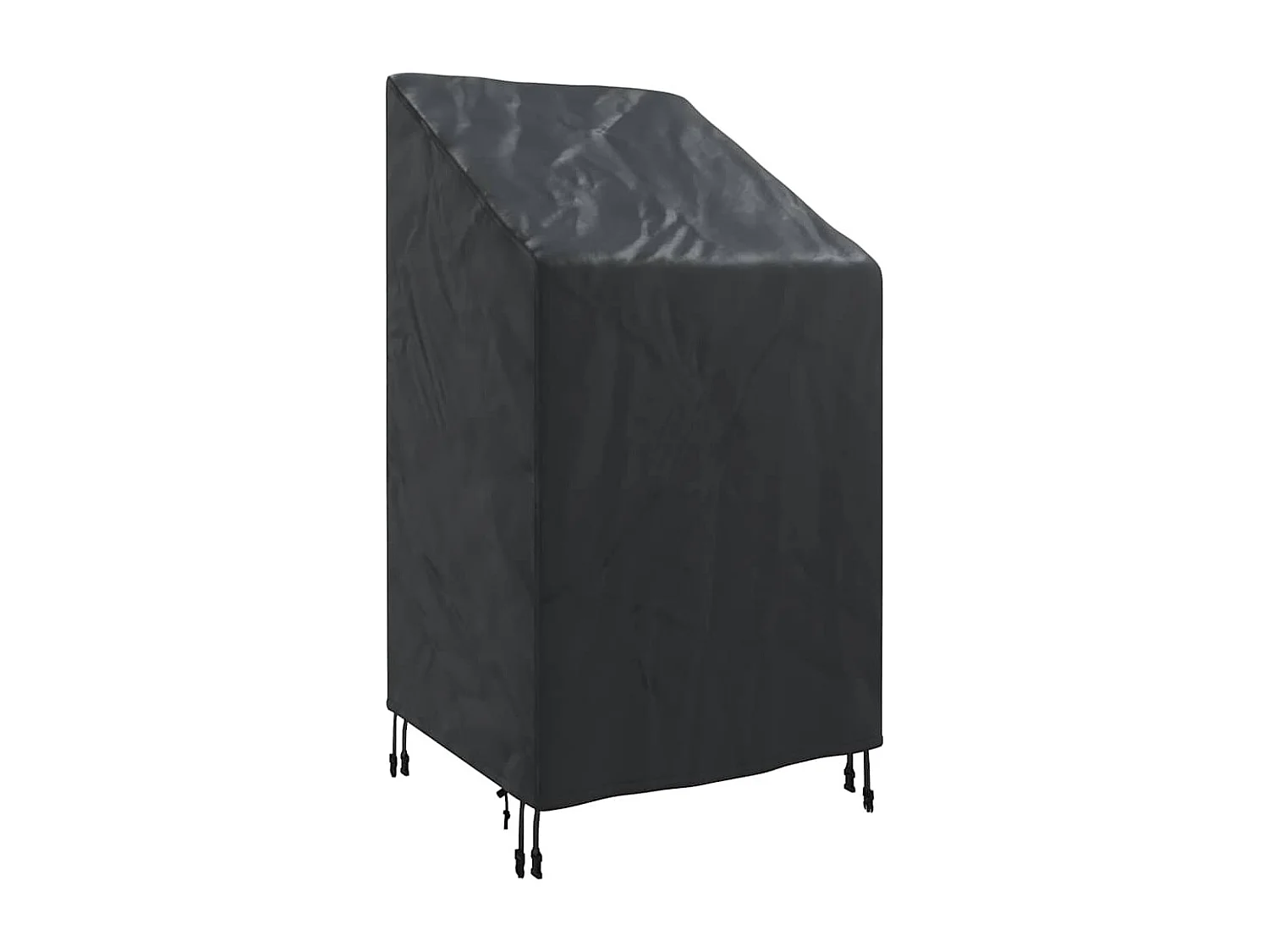 Copertura per sedia da giardino nera 70 x 70 x 85 / 125 cm tessuto 420D