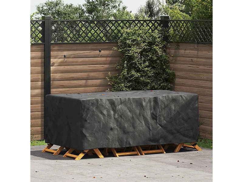Copertura per mobili da esterno Nero 200 x 110 x 70 cm 600D
