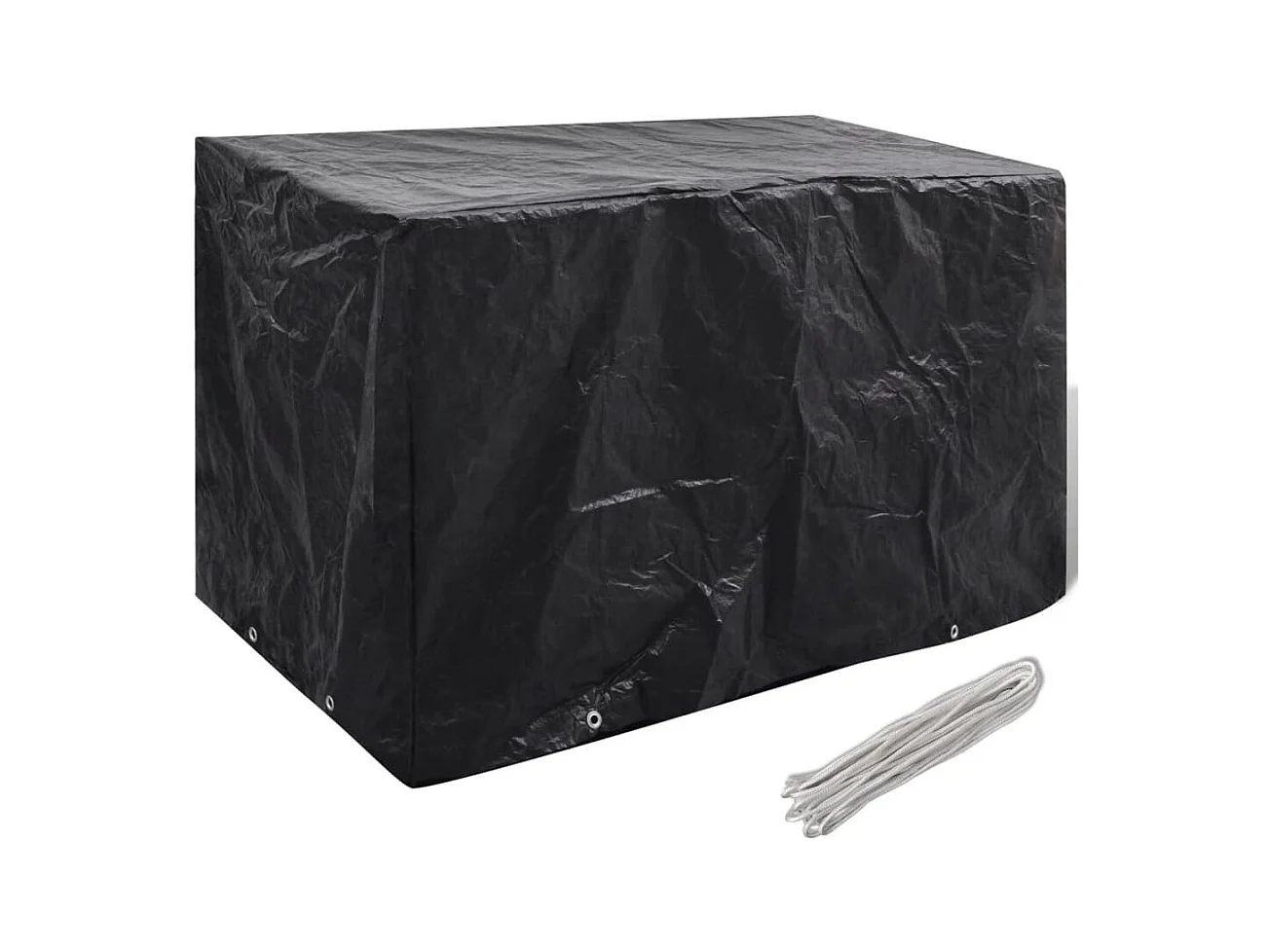 Fundas para muebles de jardín 2 uds 8 ojales 140x70x90 cm