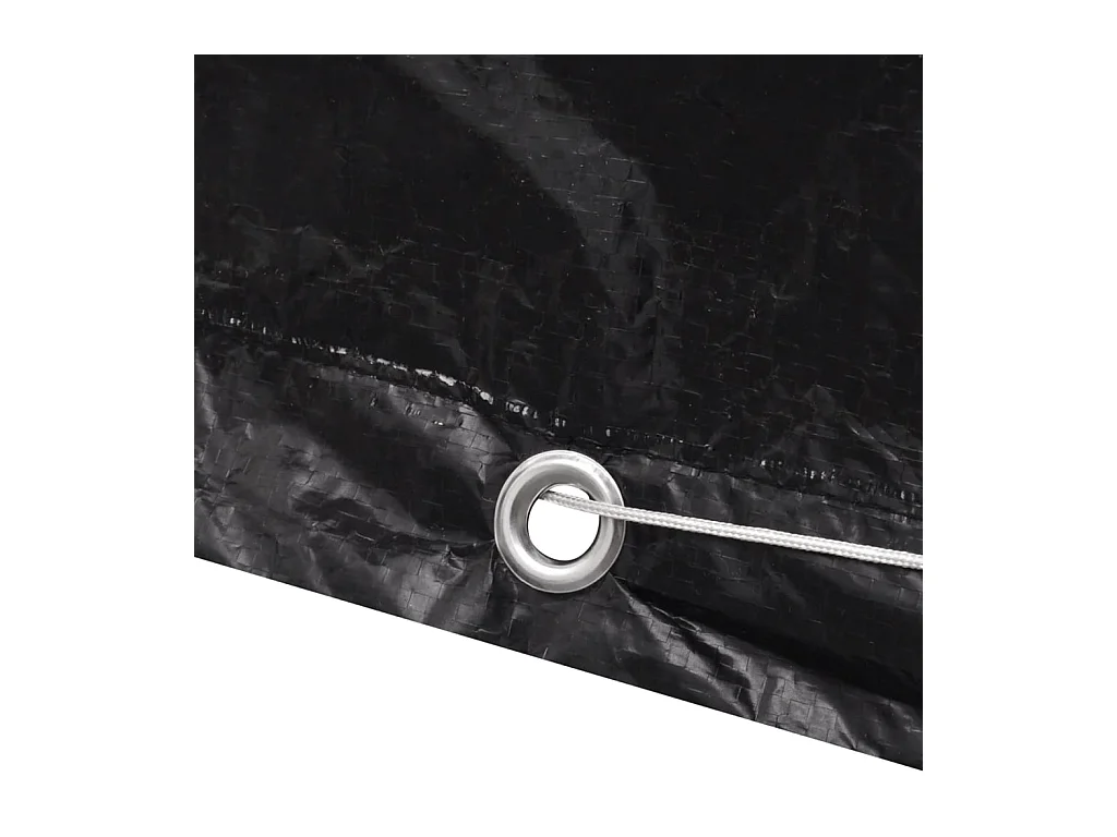 Fundas para muebles de jardín 2 uds 8 ojales 140x70x90 cm