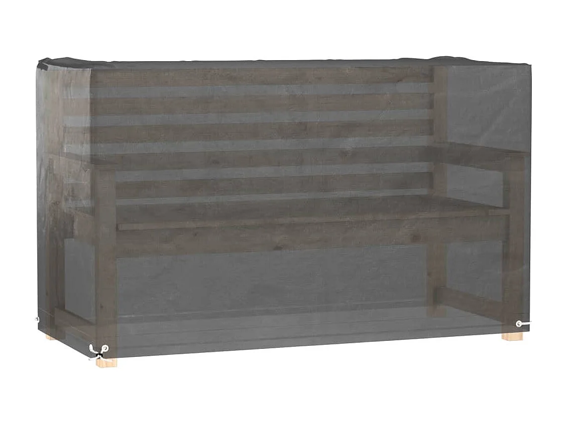 Fundas para muebles de jardín 2 piezas 8 ojales 170x94x70cm rectangulares