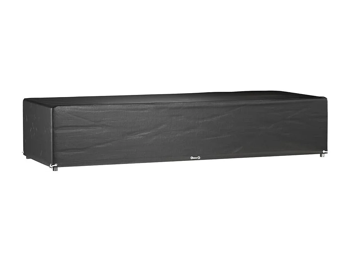 Housses pour chaise longue 2 pcs 12 œillets 205x75x40 cm PE