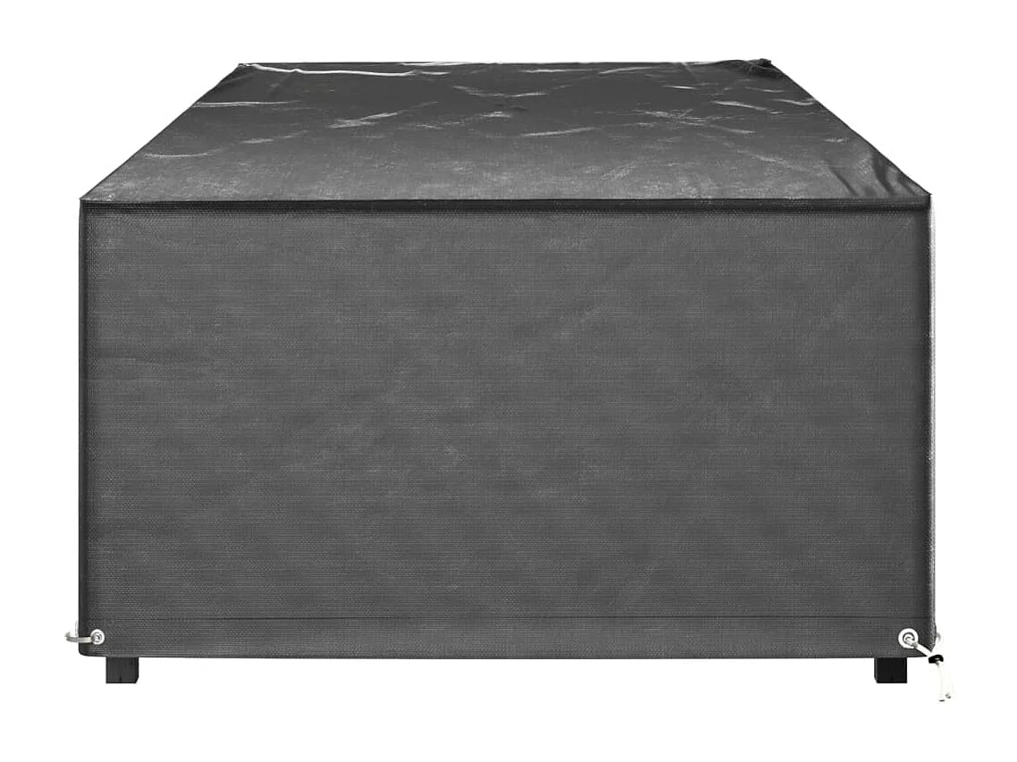 Housses pour chaise longue 2 pcs 12 œillets 205x75x40 cm PE