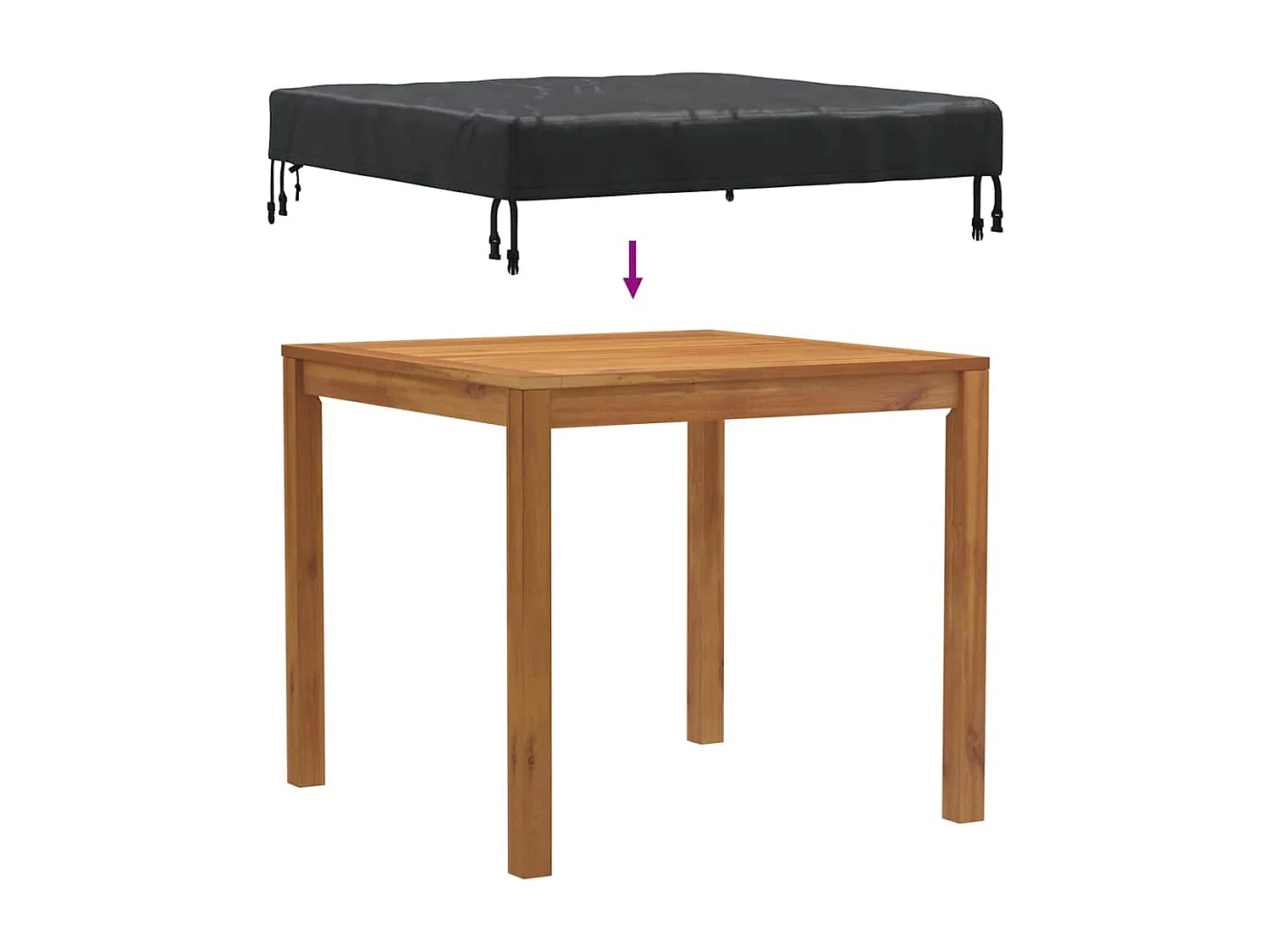 Housse pour mobilier d'extérieur 92 x 92 x 15 cm