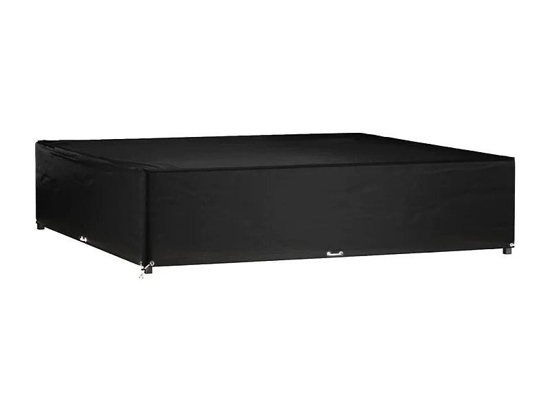 Funda para muebles de jardín 16 ojales 240x240x55 cm cuadrada