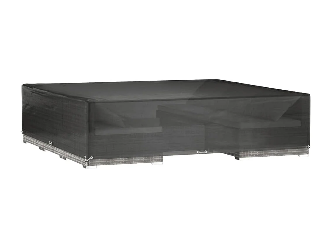 Copertura per mobili da giardino 16 occhielli 240x240x55 cm quadrata