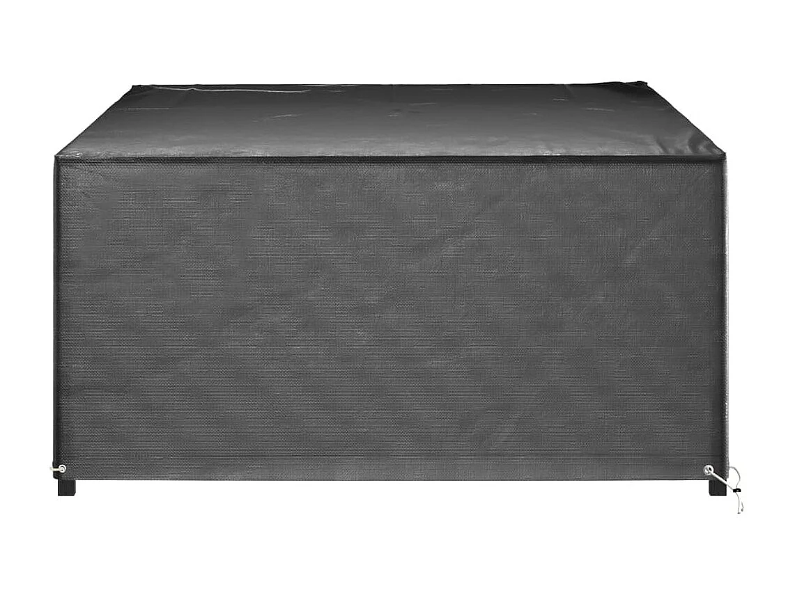 Fundas para muebles de jardín 2 piezas 12 ojales rectangulares