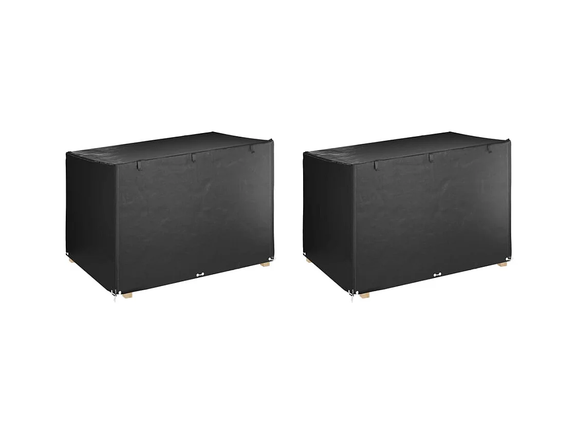 Housses de balancelle 2 pcs 12 œillets 215x150x130/150 cm PE