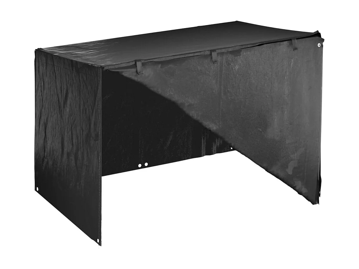 Housses de balancelle 2 pcs 12 œillets 215x150x130/150 cm PE