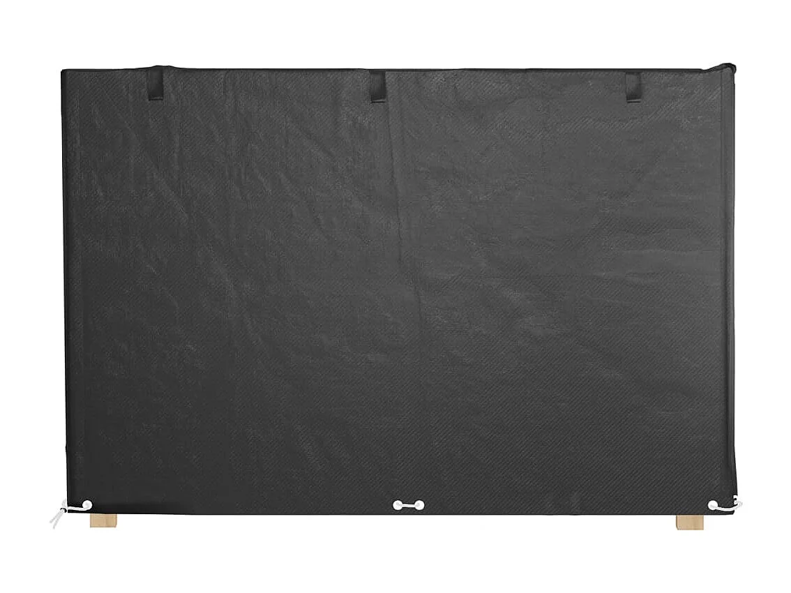 Housses de balancelle 2 pcs 12 œillets 215x150x130/150 cm PE