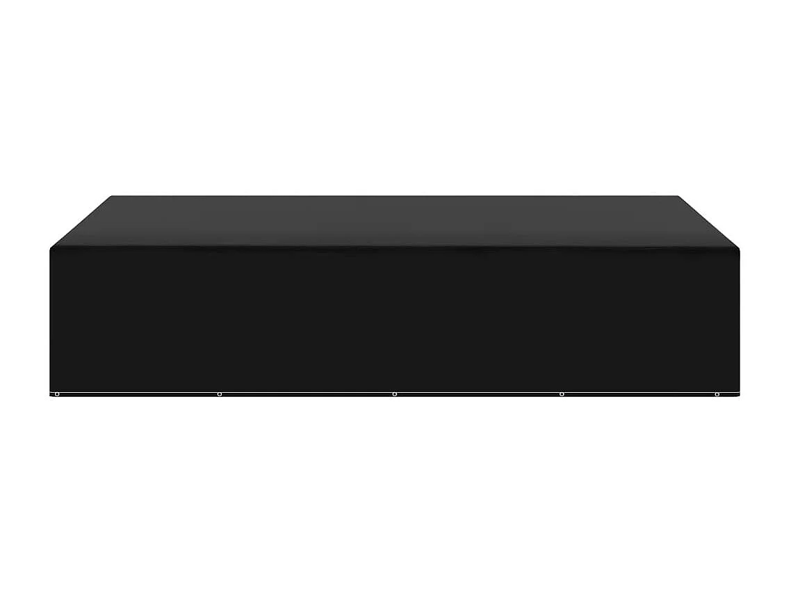 Copri mobili da giardino 2 pezzi 12 occhielli 325x205x70 cm