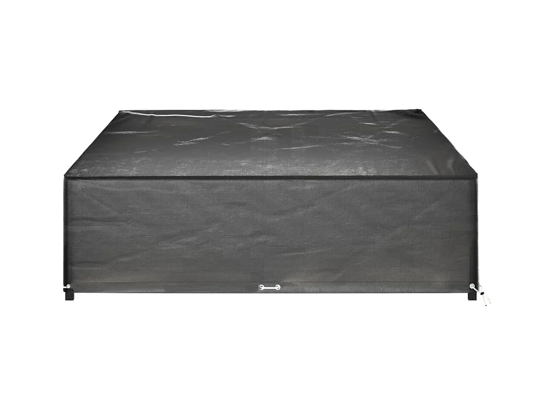 Fundas para muebles de jardín 2 piezas 16 ojales rectangulares