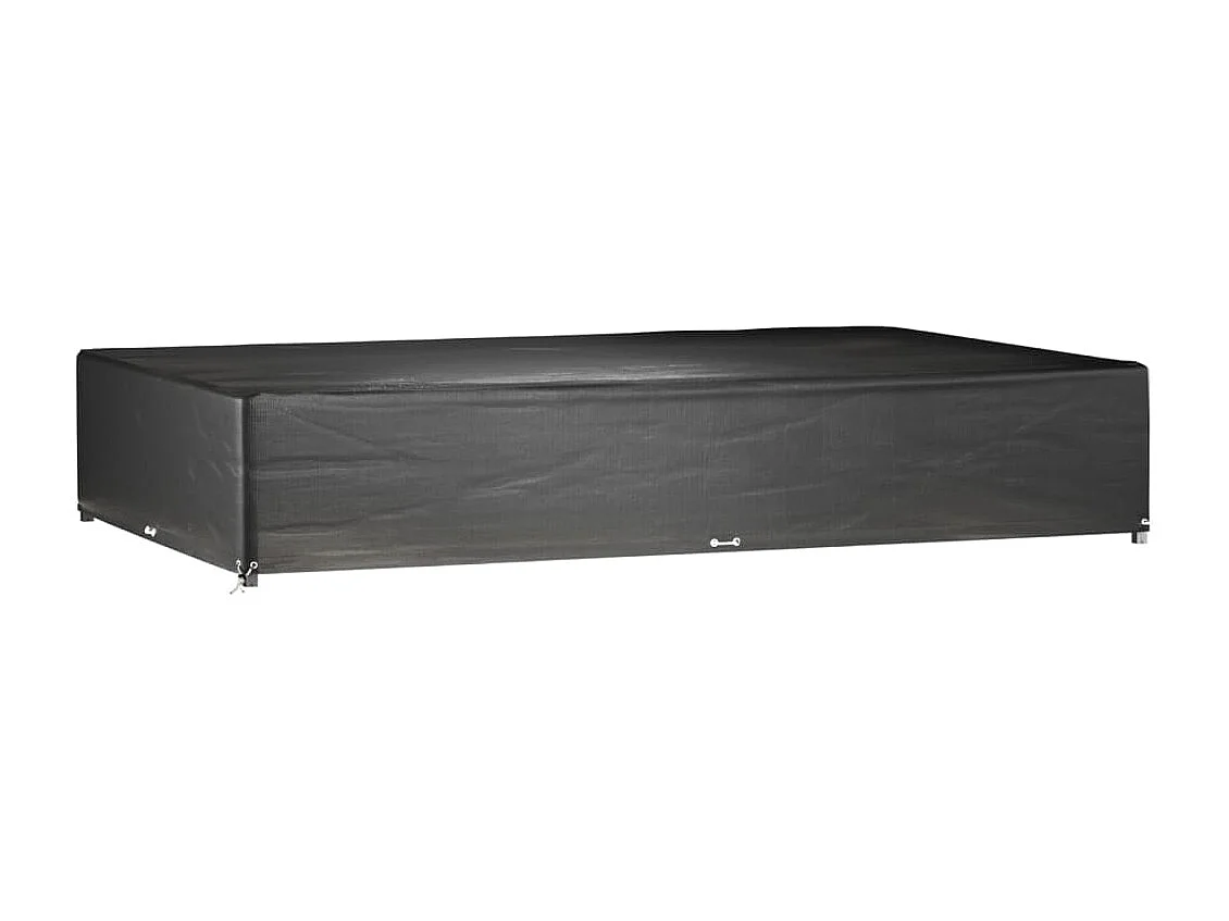 Fundas para muebles de jardín 2 piezas 16 ojales rectangulares