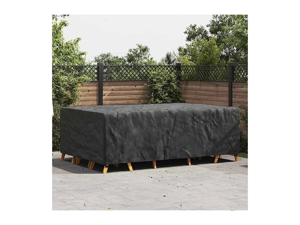 Copertura per mobili da esterno Nero 300 x 200 x 90 cm 600D