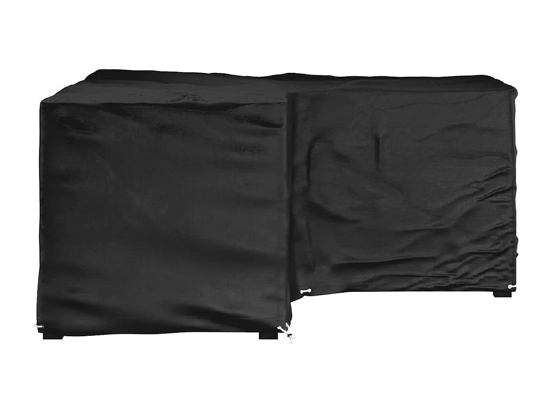 Copertura per mobili da giardino a L con 12 occhielli 185x185x90cm