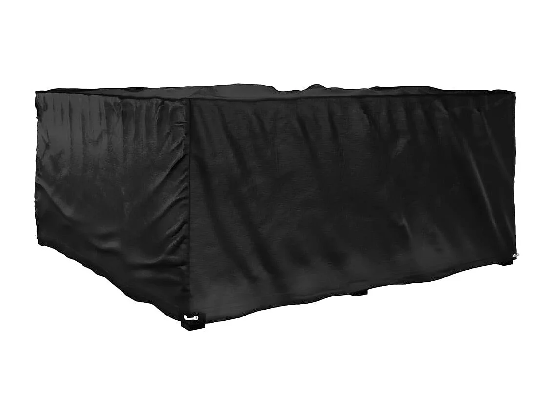 Copertura per mobili da giardino a L con 12 occhielli 185x185x90cm