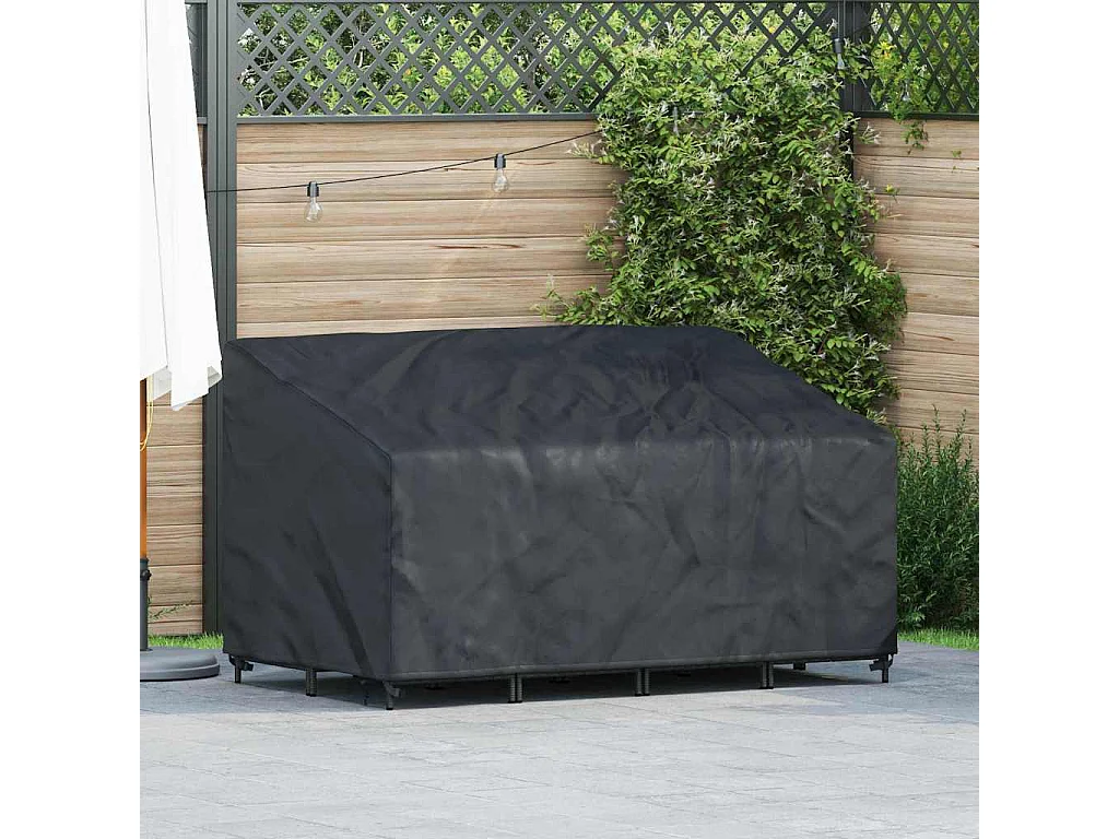 Tuinbankhoes Zwart 160 x 100 x 61 / 89 cm 210D stof