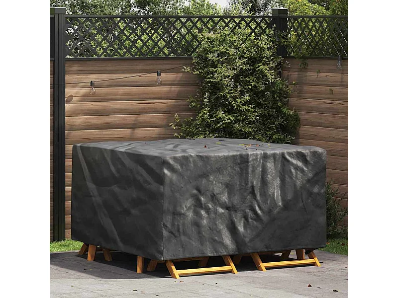 Housse pour mobilier d'extérieur Noir 150 x 150 x 75 cm 600D