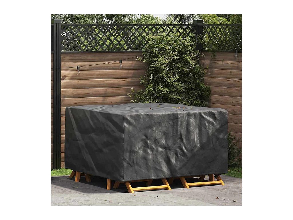 Copertura per mobili da esterno Nero 150 x 150 x 75 cm 600D