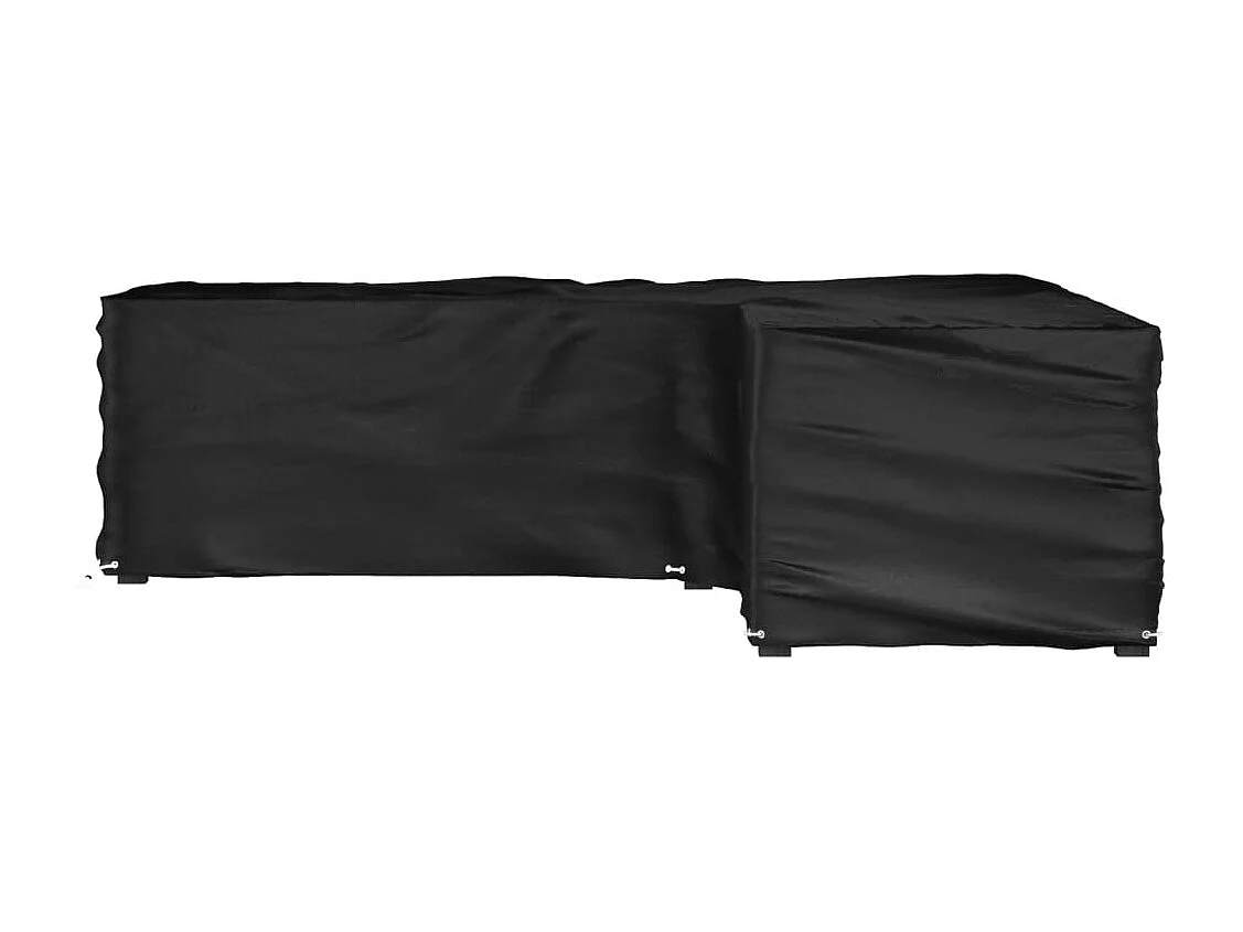 Copertura per mobili da giardino a L con 16 occhielli 285x285x70cm