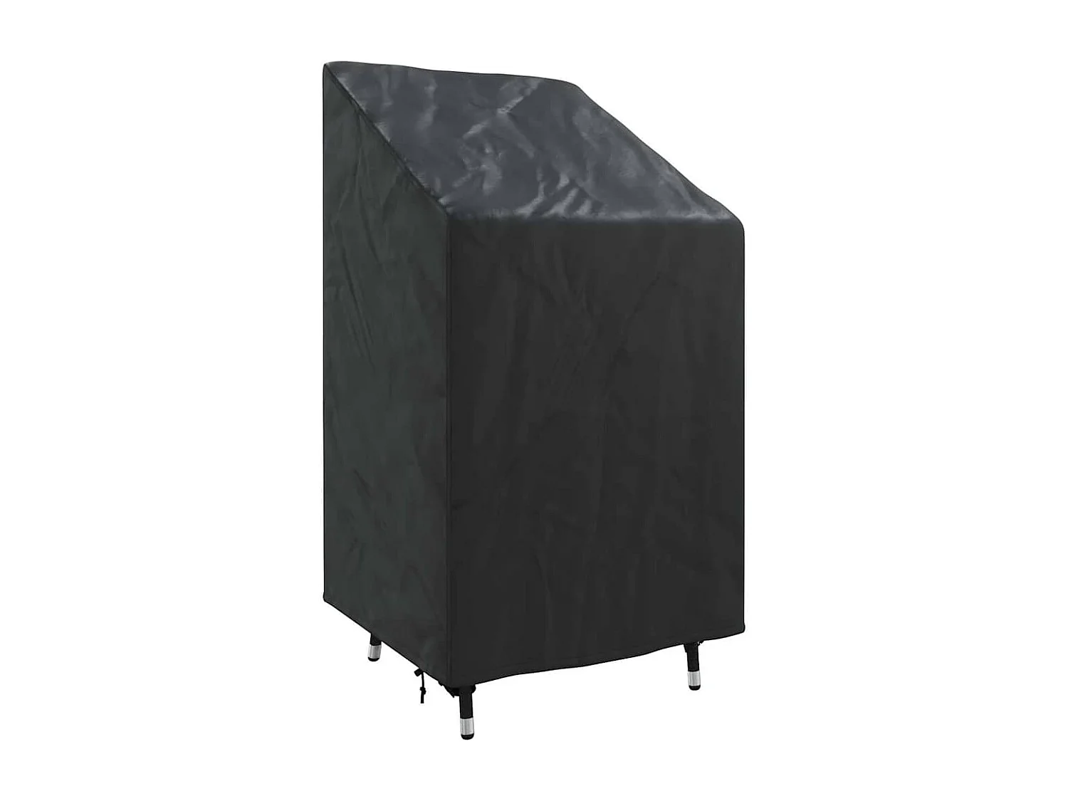 Tuinstoelhoes Zwart 70 x 70 x 85 / 125 cm 600D stof