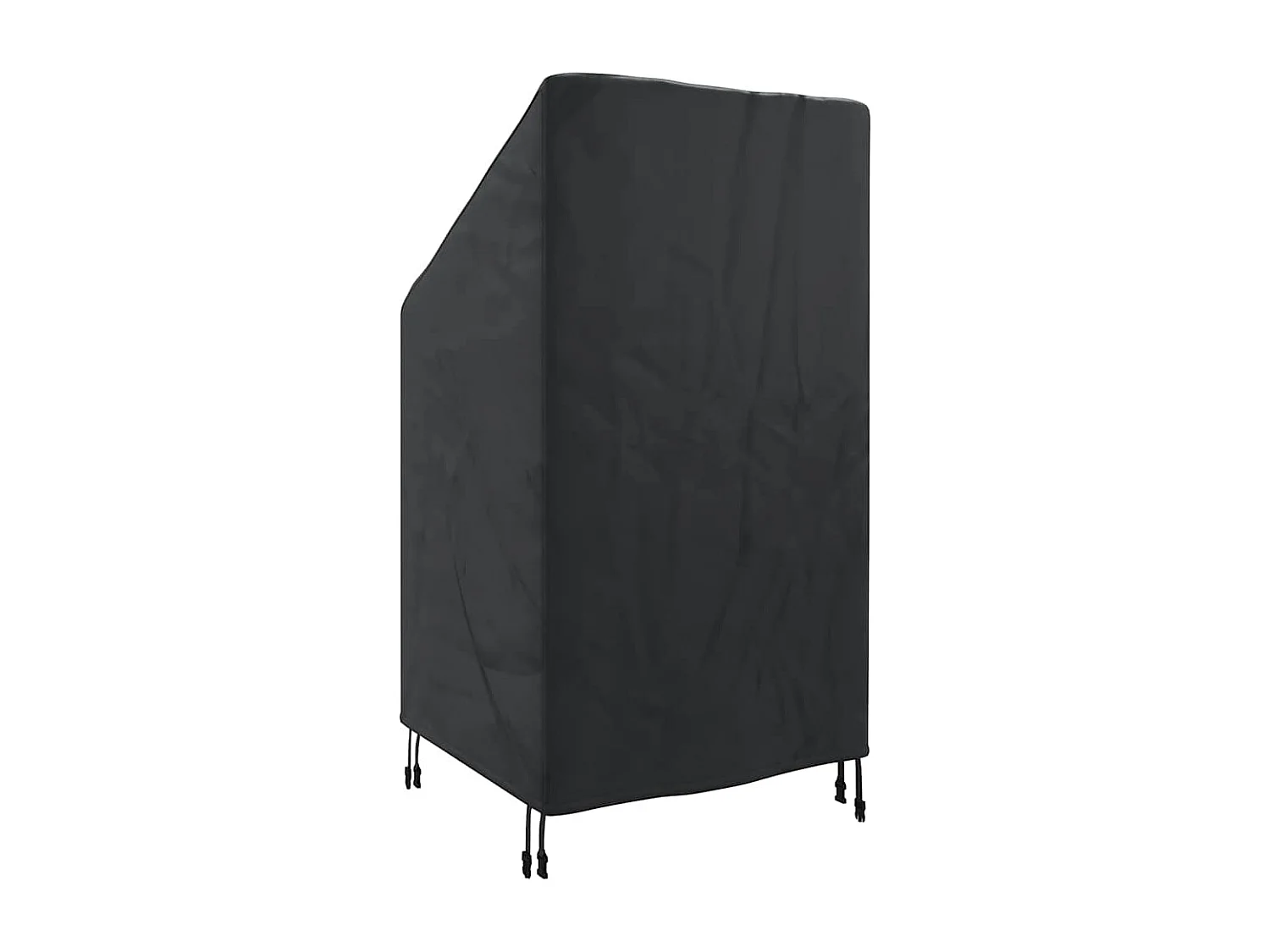 Tuinstoelhoes Zwart 70 x 70 x 85 / 125 cm 600D stof