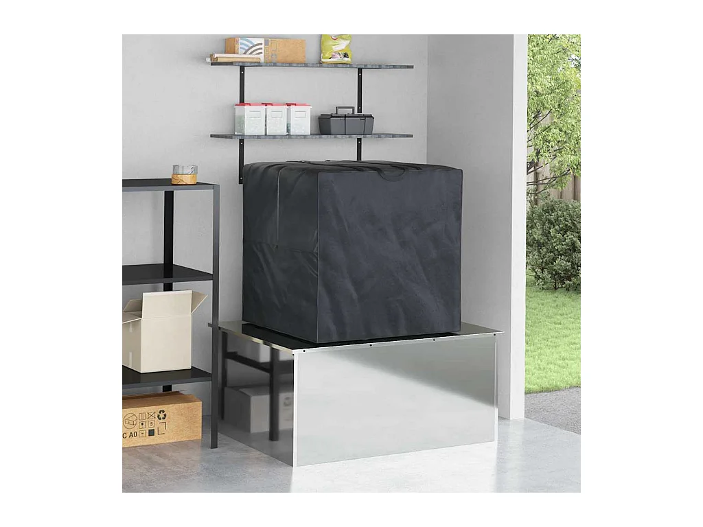 Borsa portaoggetti per esterni nera 90 x 90 x 90 cm tessuto 600D