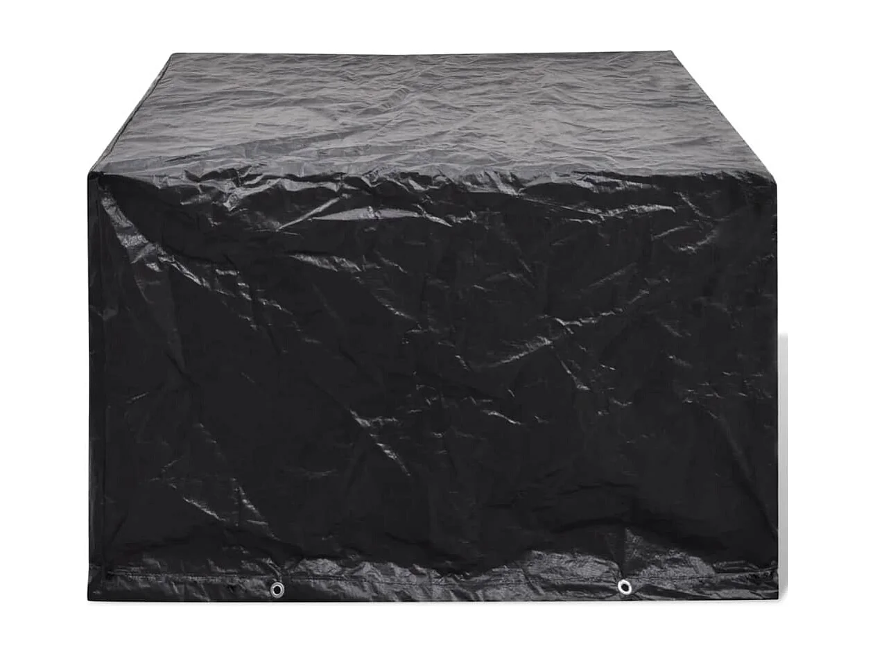 Copri mobili da giardino 2 pezzi Rattan 8 occhielli 113x113 cm