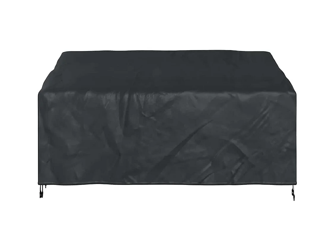 Housse de banc de jardin Noir 185 x 85 x 65 / 94 cm Tissu 420D
