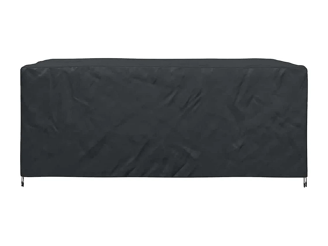 Copertura per mobili da esterno nera 280 x 204 x 106 cm 210D