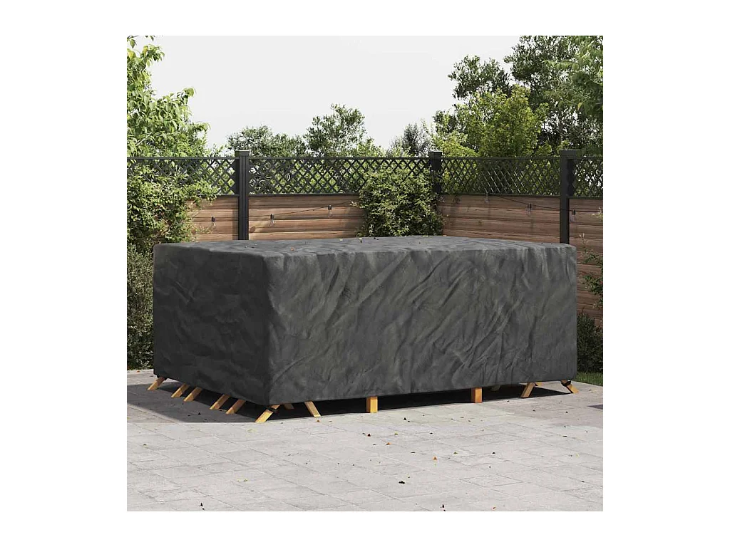 Housse pour mobilier d'extérieur Noir 280 x 204 x 106 cm 210D